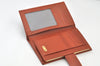 Authentic FENDI Pequin Long Wallet Purse PVC Leather Brown Black 4307K