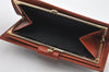 Authentic FENDI Pequin Long Wallet Purse PVC Leather Brown Black 4307K