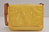 Auth Louis Vuitton Vernis Thompson Street Shoulder Bag Yellow M91071 LV 4308J