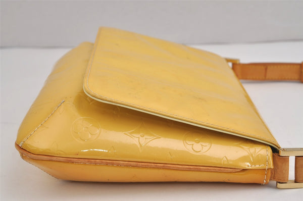 Auth Louis Vuitton Vernis Thompson Street Shoulder Bag Yellow M91071 LV 4308J