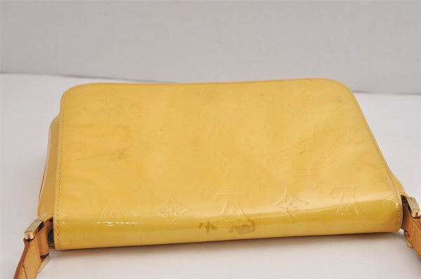 Auth Louis Vuitton Vernis Thompson Street Shoulder Bag Yellow M91071 LV 4308J