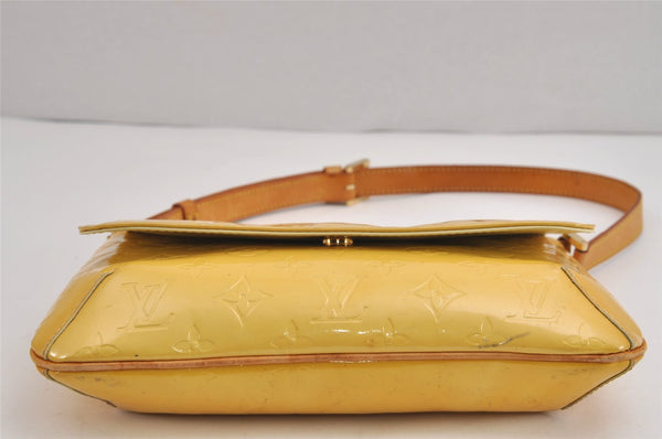 Auth Louis Vuitton Vernis Thompson Street Shoulder Bag Yellow M91071 LV 4308J