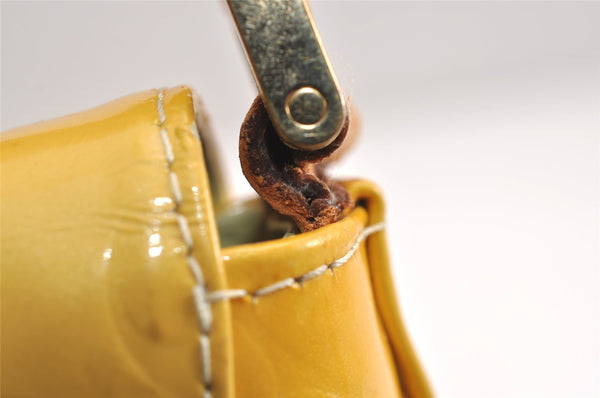 Auth Louis Vuitton Vernis Thompson Street Shoulder Bag Yellow M91071 LV 4308J
