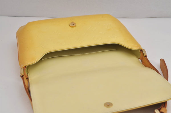 Auth Louis Vuitton Vernis Thompson Street Shoulder Bag Yellow M91071 LV 4308J