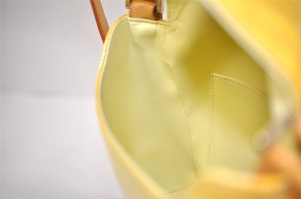 Auth Louis Vuitton Vernis Thompson Street Shoulder Bag Yellow M91071 LV 4308J