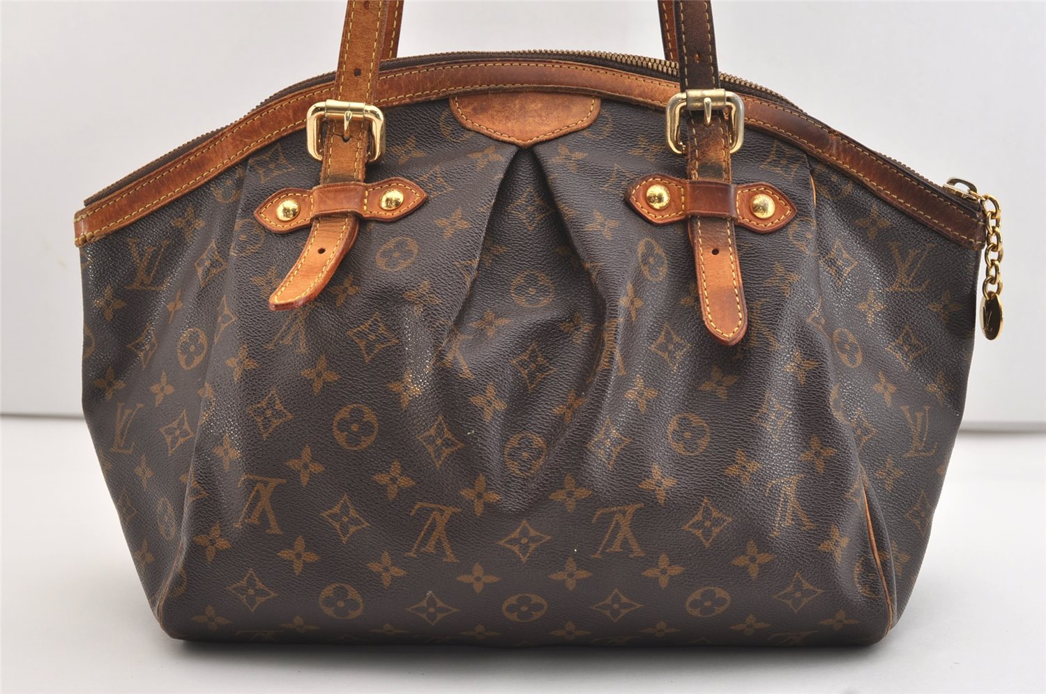 Authentic Louis Vuitton Monogram Tivoli GM Hand Tote Bag M40144 LV Junk 4309J