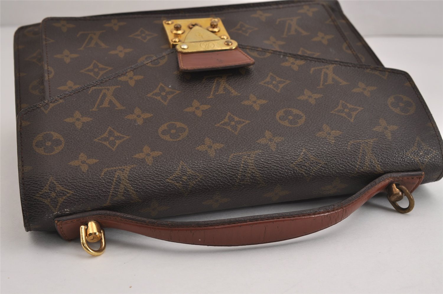 Authentic Louis Vuitton Monogram Monceau 2Way Shoulder Hand Bag M51185 LV 4310J