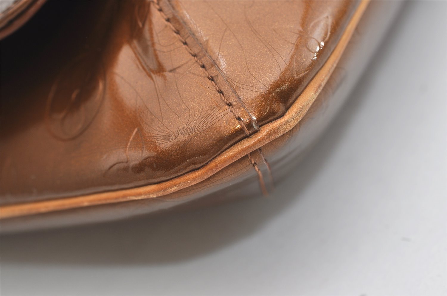 Auth Louis Vuitton Vernis Thompson Street Shoulder Bag Brown M91124 LV 4311J