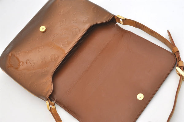 Auth Louis Vuitton Vernis Thompson Street Shoulder Bag Brown M91124 LV 4311J