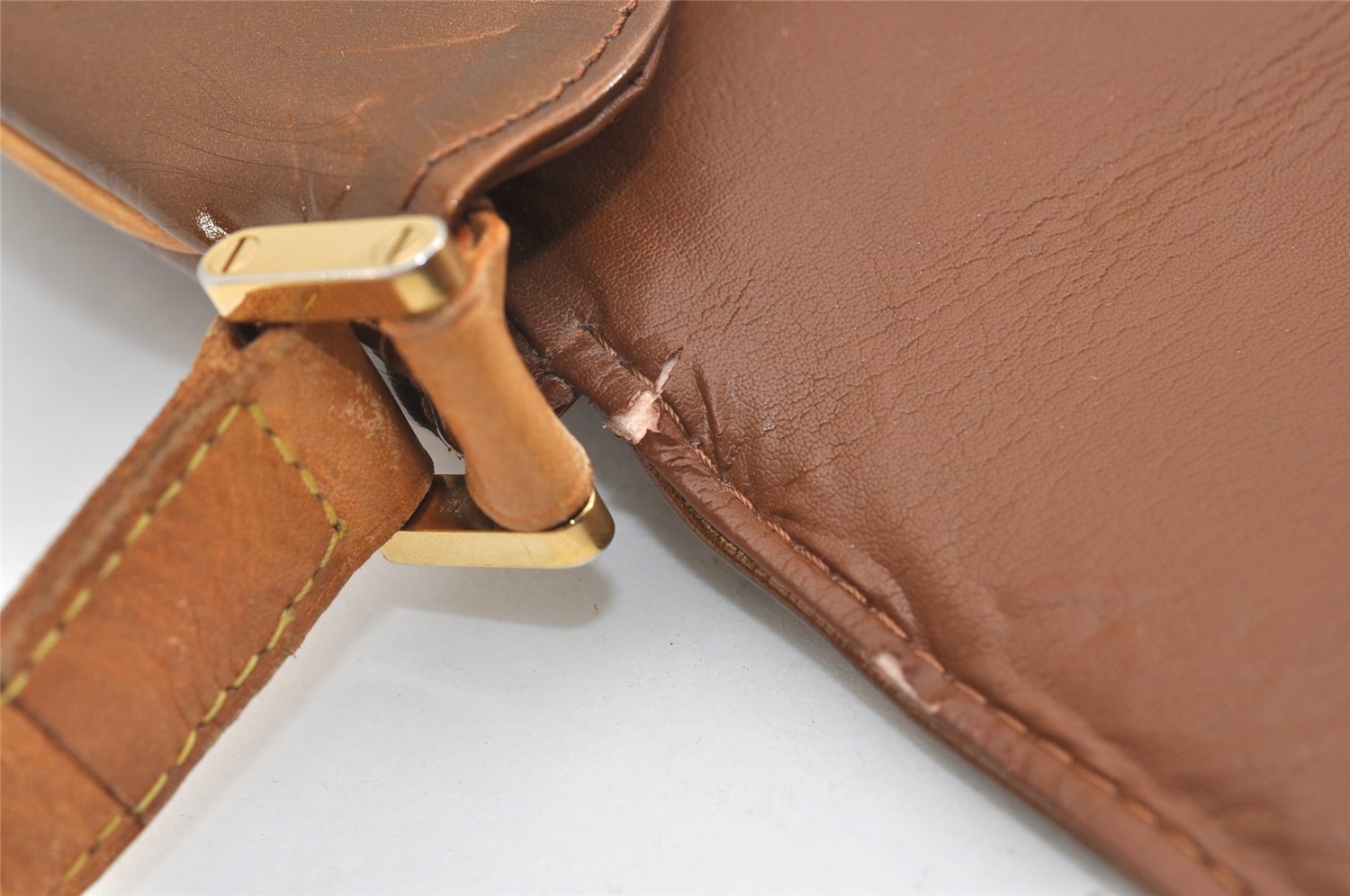 Auth Louis Vuitton Vernis Thompson Street Shoulder Bag Brown M91124 LV 4311J