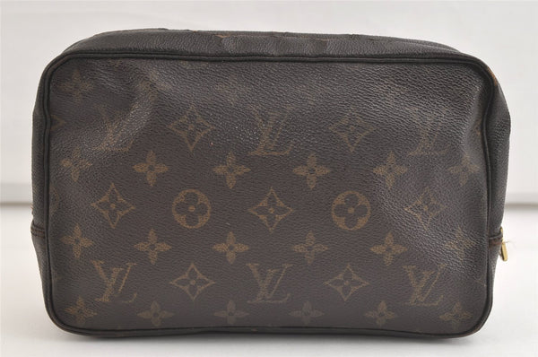 Auth Louis Vuitton Monogram Trousse Toilette 23 Clutch Hand Bag M47524 LV 4311K
