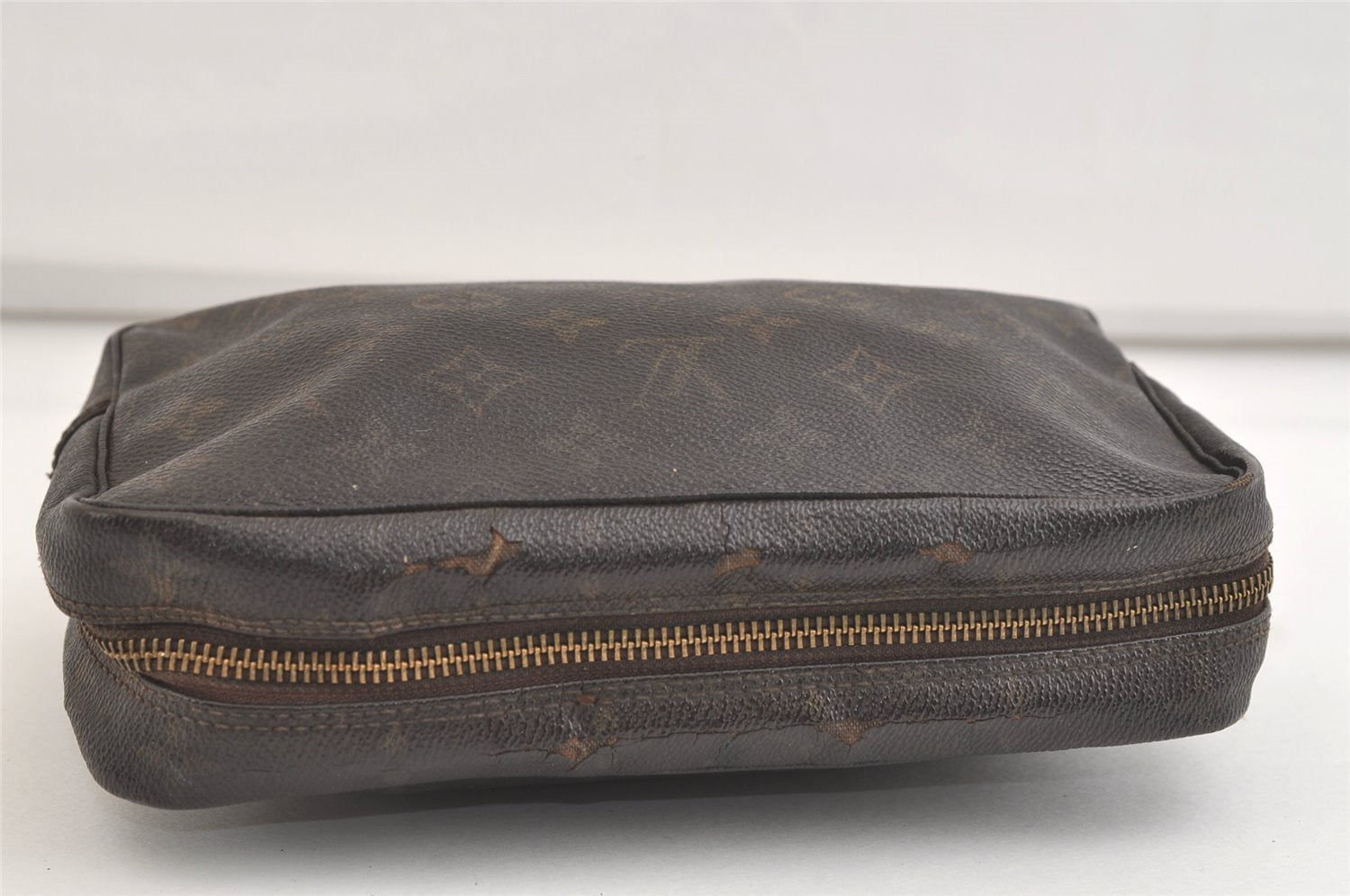 Auth Louis Vuitton Monogram Trousse Toilette 23 Clutch Hand Bag M47524 LV 4311K