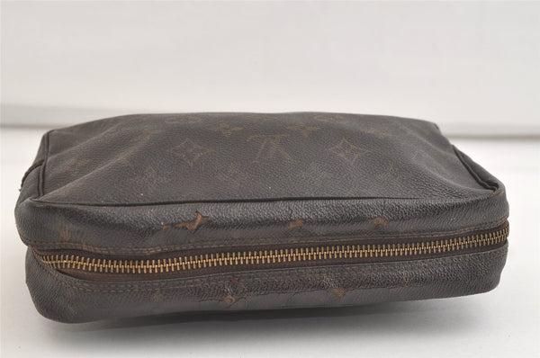 Auth Louis Vuitton Monogram Trousse Toilette 23 Clutch Hand Bag M47524 LV 4311K