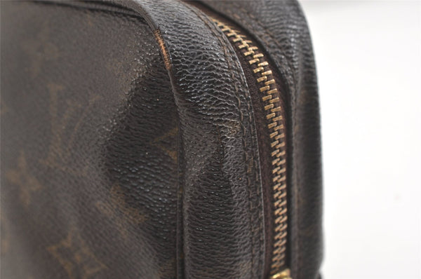 Auth Louis Vuitton Monogram Trousse Toilette 23 Clutch Hand Bag M47524 LV 4311K