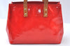 Authentic Louis Vuitton Vernis Reade PM Hand Bag Red M91088 LV 4312J