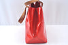 Authentic Louis Vuitton Vernis Reade PM Hand Bag Red M91088 LV 4312J