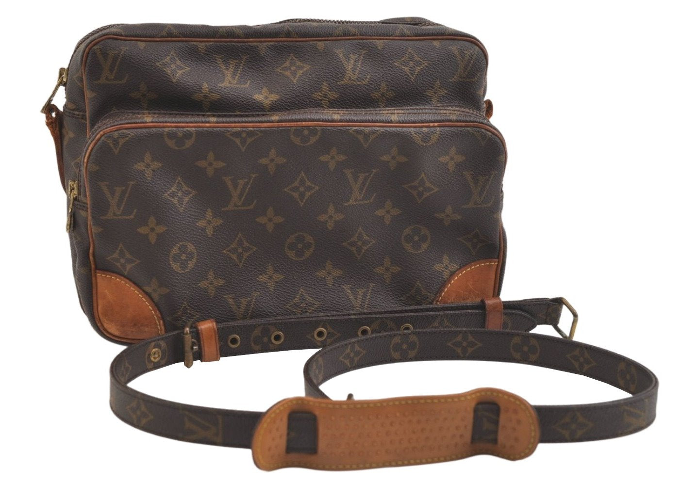 Authentic Louis Vuitton Monogram Nile Shoulder Cross Body Bag M45244 Junk 4312K