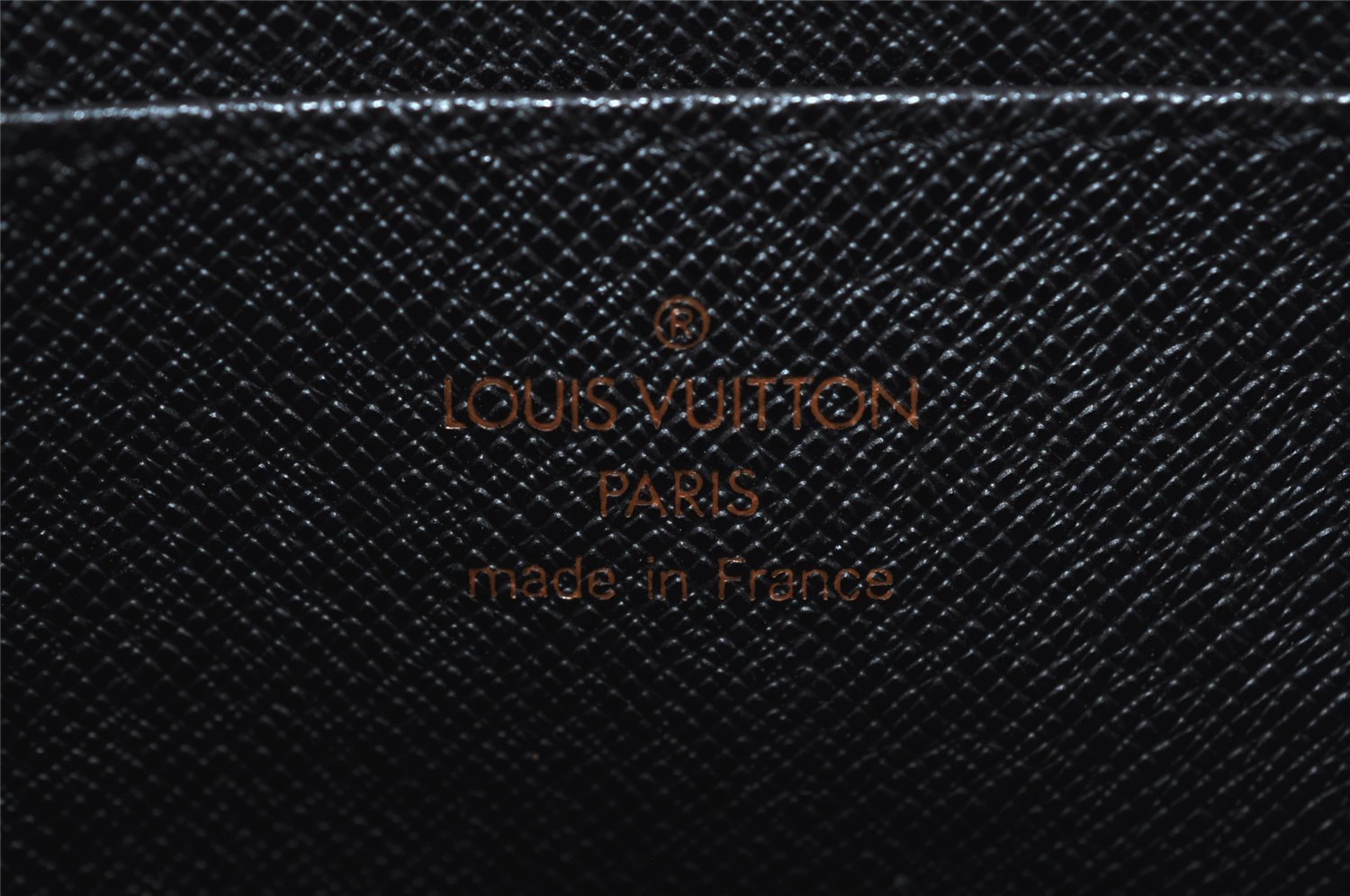 Authentic Louis Vuitton Epi Pochette Homme Clutch Hand Bag Black M52522 LV 4313I