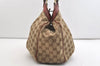 Authentic GUCCI Sukey Shoulder Tote Bag GG Canvas Leather 211944 Brown 4313J