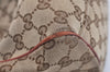 Authentic GUCCI Sukey Shoulder Tote Bag GG Canvas Leather 211944 Brown 4313J