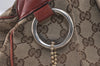 Authentic GUCCI Sukey Shoulder Tote Bag GG Canvas Leather 211944 Brown 4313J