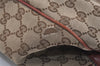 Authentic GUCCI Sukey Shoulder Tote Bag GG Canvas Leather 211944 Brown 4313J