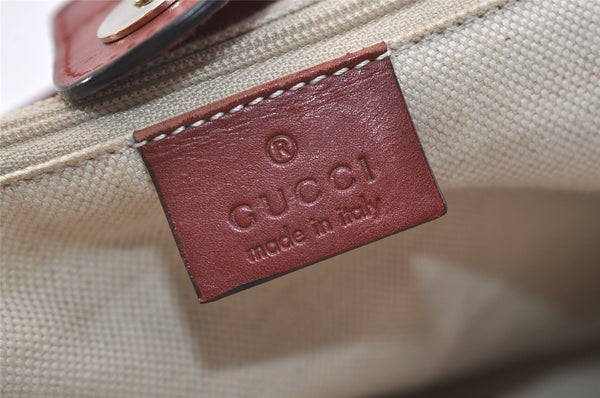 Authentic GUCCI Sukey Shoulder Tote Bag GG Canvas Leather 211944 Brown 4313J