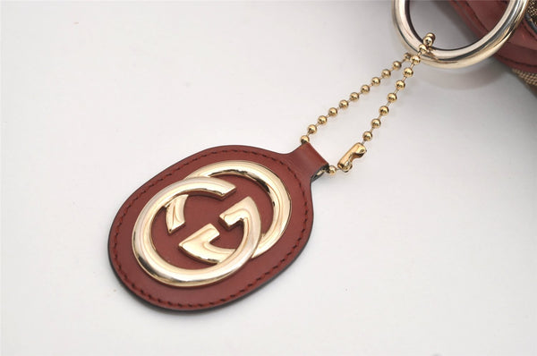 Authentic GUCCI Sukey Shoulder Tote Bag GG Canvas Leather 211944 Brown 4313J