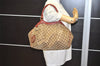 Authentic GUCCI Sukey Shoulder Tote Bag GG Canvas Leather 211944 Brown 4313J