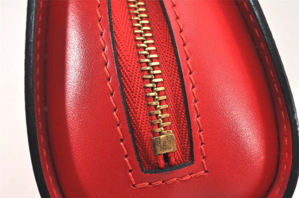 Authentic Louis Vuitton Epi Dauphine Cosmetic Pouch Red M48447 LV Junk 4313K