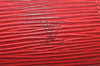 Authentic Louis Vuitton Epi Dauphine Cosmetic Pouch Red M48447 LV Junk 4313K