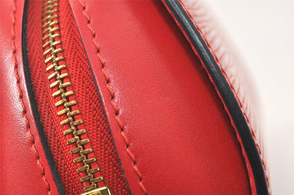 Authentic Louis Vuitton Epi Dauphine Cosmetic Pouch Red M48447 LV Junk 4313K