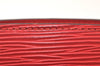 Authentic Louis Vuitton Epi Dauphine Cosmetic Pouch Red M48447 LV Junk 4313K