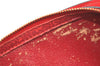 Authentic Louis Vuitton Epi Dauphine Cosmetic Pouch Red M48447 LV Junk 4313K
