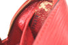 Authentic Louis Vuitton Epi Dauphine Cosmetic Pouch Red M48447 LV Junk 4313K