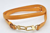 Authentic Louis Vuitton Leather Shoulder Strap Yellow 39.8-47.2" LV 4314K
