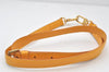 Authentic Louis Vuitton Leather Shoulder Strap Yellow 39.8-47.2" LV 4314K