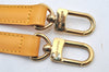 Authentic Louis Vuitton Leather Shoulder Strap Yellow 39.8-47.2" LV 4314K