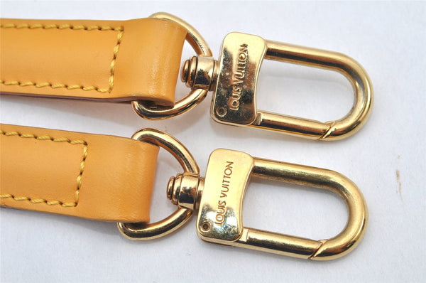 Authentic Louis Vuitton Leather Shoulder Strap Yellow 39.8-47.2" LV 4314K