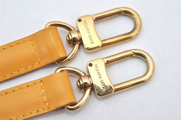 Authentic Louis Vuitton Leather Shoulder Strap Yellow 39.8-47.2" LV 4314K