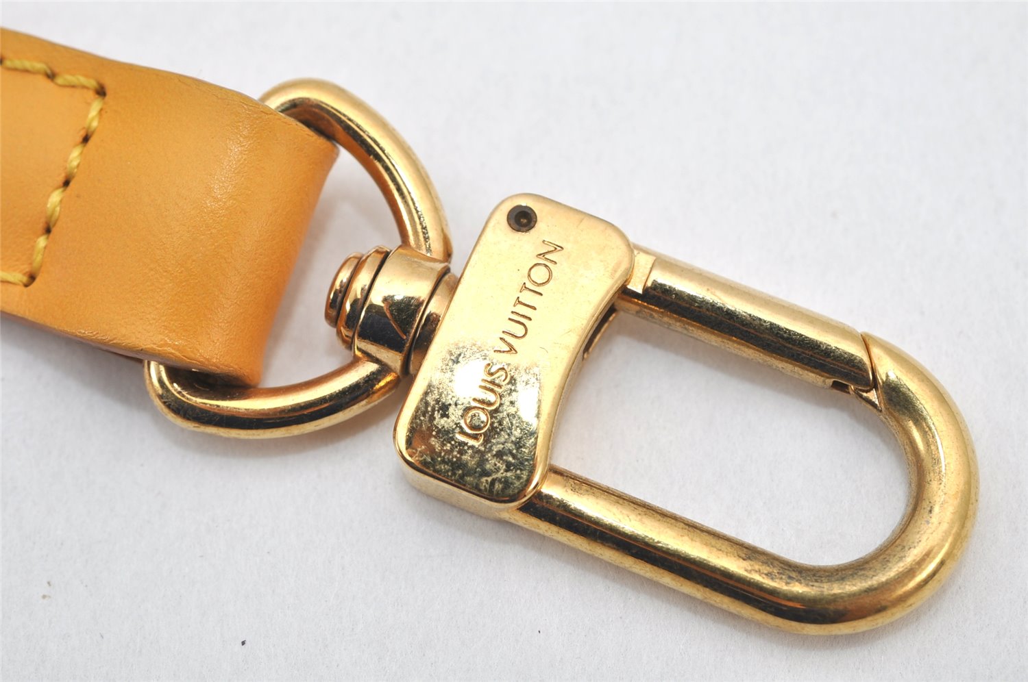 Authentic Louis Vuitton Leather Shoulder Strap Yellow 39.8-47.2