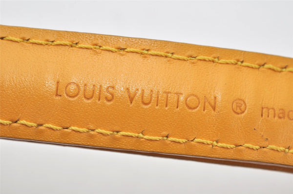Authentic Louis Vuitton Leather Shoulder Strap Yellow 39.8-47.2" LV 4314K