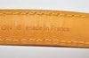 Authentic Louis Vuitton Leather Shoulder Strap Yellow 39.8-47.2" LV 4314K