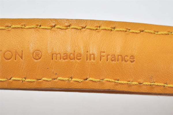 Authentic Louis Vuitton Leather Shoulder Strap Yellow 39.8-47.2" LV 4314K