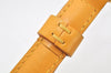 Authentic Louis Vuitton Leather Shoulder Strap Yellow 39.8-47.2" LV 4314K