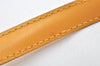 Authentic Louis Vuitton Leather Shoulder Strap Yellow 39.8-47.2" LV 4314K