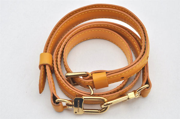 Authentic Louis Vuitton Leather Shoulder Strap Yellow 39.8-47.2" LV 4314K