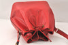 Authentic Louis Vuitton Epi Petit Noe Shoulder Drawstring Bag M44107 Red 4315K