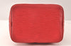 Authentic Louis Vuitton Epi Petit Noe Shoulder Drawstring Bag M44107 Red 4315K