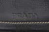 Authentic PRADA Vintage Nylon Tessuto Leather Shoulder Tote Bag Black 4316J